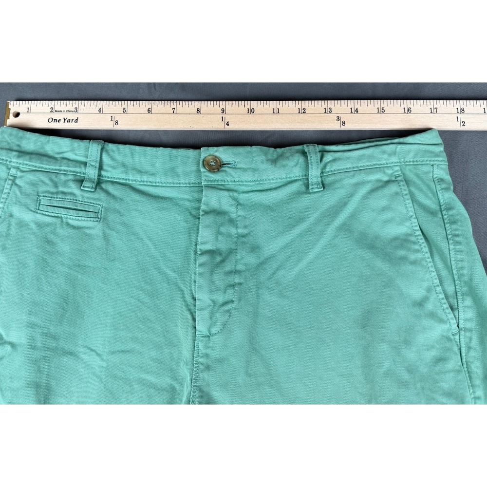 Johnnie-O Neal Men's 34 Shorts Mint Green 9" Stretch Twill Golf Chino - Picture 7 of 8